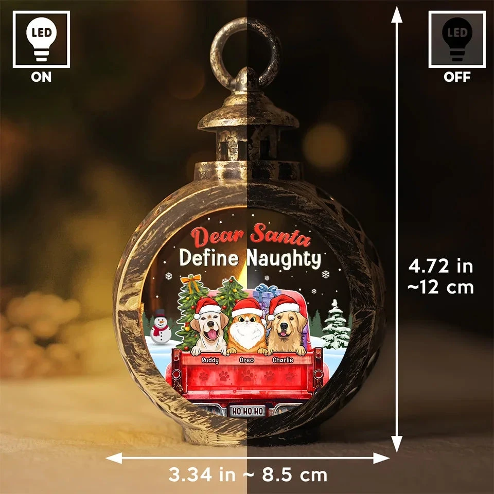 Naughty Pets Make The Best Holiday Stories - Dog & Cat Personalized Custom Candlelight Lantern Ornament - Christmas Gift For Pet Owners, Pet Lovers 4 Naughty Pets Make The Best Holiday Stories - Dog & Cat Personalized Custom Candlelight Lantern Ornament - Christmas Gift For Pet Owners, Pet Lovers - Image 4