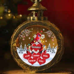 In My Heart, There’s Always Room For My Grandkids - Family Personalized Custom Candlelight Lantern Ornament - Christmas Gift For Mom, Grandma