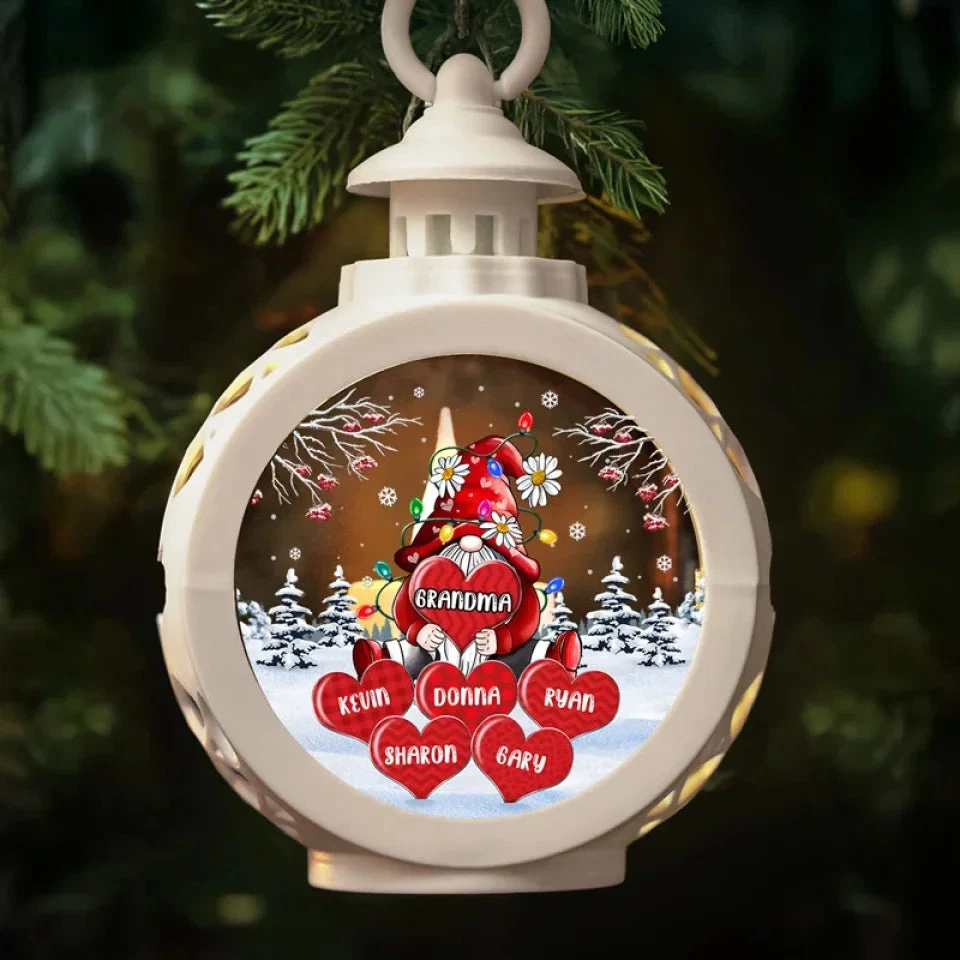 In My Heart, There’s Always Room For My Grandkids - Family Personalized Custom Candlelight Lantern Ornament - Christmas Gift For Mom, Grandma 3 In My Heart, There’s Always Room For My Grandkids - Family Personalized Custom Candlelight Lantern Ornament - Christmas Gift For Mom, Grandma - Image 3