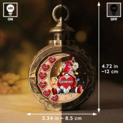 In My Heart, My Grandkids Hold A Special Spot That Never Fades - Family Personalized Custom Candlelight Lantern Ornament - Christmas Gift For Mom, Grandma -Pawfect House Store 6724a1948af7a