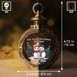 New Traditions, Endless Love - Couple Personalized Custom Candlelight Lantern Ornament - Christmas Gift For Husband Wife, Anniversary, First Christmas -Pawfect House Store 6724a743dfc7e