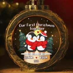 New Traditions, Endless Love - Couple Personalized Custom Candlelight Lantern Ornament - Christmas Gift For Husband Wife, Anniversary, First Christmas -Pawfect House Store 6724a80faf2d8