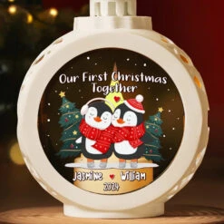 New Traditions, Endless Love - Couple Personalized Custom Candlelight Lantern Ornament - Christmas Gift For Husband Wife, Anniversary, First Christmas -Pawfect House Store 6724a8108f75f