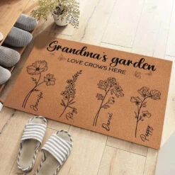 Grandma's Favorite Garden - Family Personalized Custom Home Decor Decorative Mat - Christmas Gift For Grandma, Grandkid 7 Grandma's Favorite Garden - Family Personalized Custom Home Decor Decorative Mat - Christmas Gift For Grandma, Grandkid -Pawfect House Store 6724bc70c2e0f