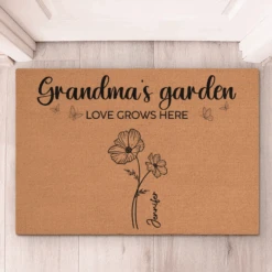Grandma's Favorite Garden - Family Personalized Custom Home Decor Decorative Mat - Christmas Gift For Grandma, Grandkid 9 Grandma's Favorite Garden - Family Personalized Custom Home Decor Decorative Mat - Christmas Gift For Grandma, Grandkid -Pawfect House Store 6724c67eed054