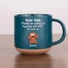 A Little Peek From A Big Heart - Dog Personalized Custom Printed Pottery Mug - Gift For Pet Owners, Pet Lovers
