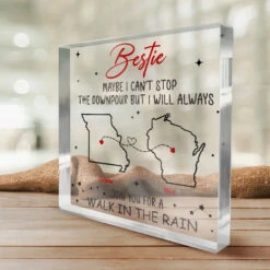 Miles Apart, But Forever Connected - Bestie Personalized Custom Square Shaped Acrylic Plaque - Gift For Best Friends, BFF, Sisters 9 Miles Apart, But Forever Connected - Bestie Personalized Custom Square Shaped Acrylic Plaque - Gift For Best Friends, BFF, Sisters -Pawfect House Store 67259cada7699