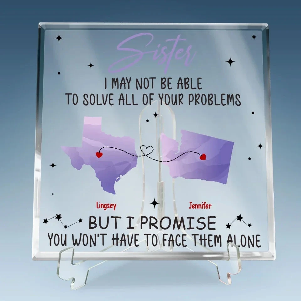 Not Near, But Dear As Always - Bestie Personalized Custom Square Shaped Acrylic Plaque - Gift For Best Friends, BFF, Sisters 3 Not Near, But Dear As Always - Bestie Personalized Custom Square Shaped Acrylic Plaque - Gift For Best Friends, BFF, Sisters - Image 3