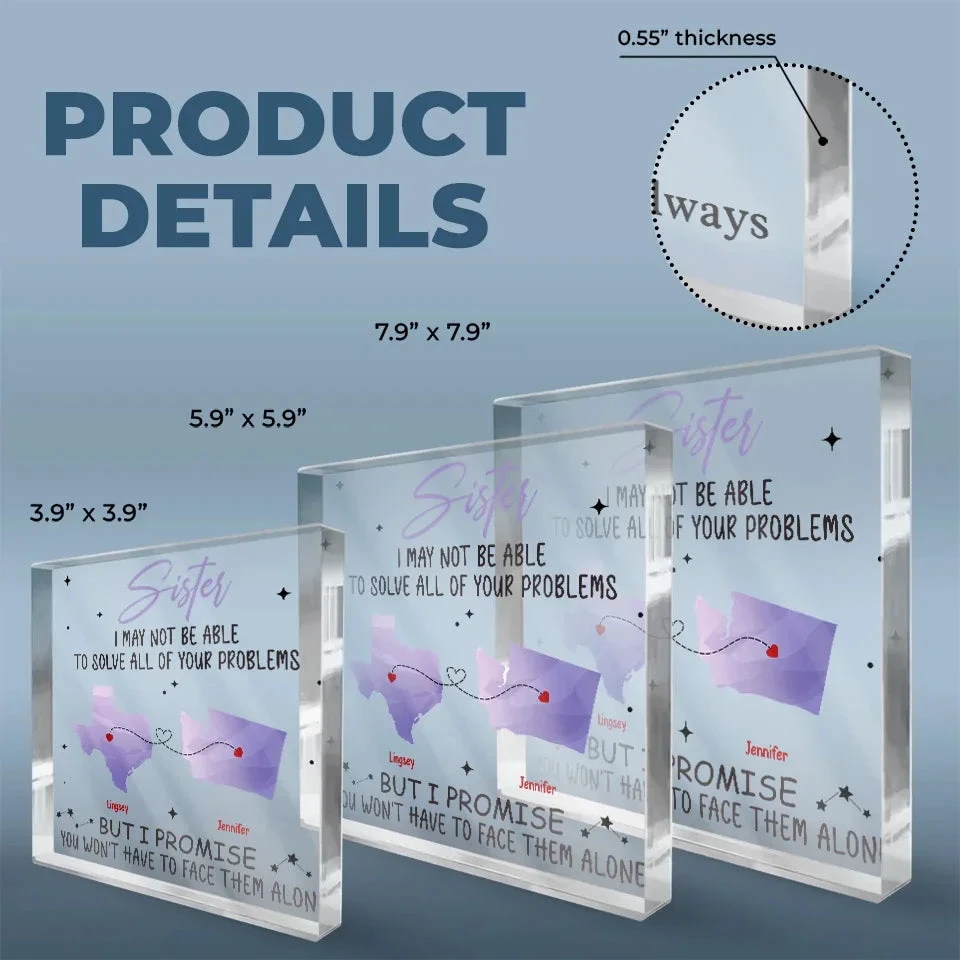 Not Near, But Dear As Always - Bestie Personalized Custom Square Shaped Acrylic Plaque - Gift For Best Friends, BFF, Sisters 5 Not Near, But Dear As Always - Bestie Personalized Custom Square Shaped Acrylic Plaque - Gift For Best Friends, BFF, Sisters - Image 5