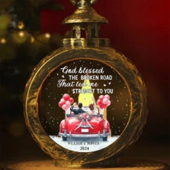 Love Is The Light That Guides Our Way - Couple Personalized Custom Candlelight Lantern Ornament - Christmas Gift For Husband Wife, Anniversary, First Christmas