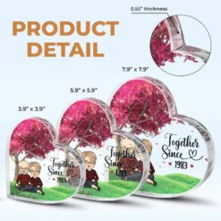 Love Is Love - Couple Personalized Custom Heart Shaped Acrylic Plaque - Christmas Gift For Husband Wife, Anniversary, LGBTQ+ -Pawfect House Store 6725c3f3eb2ef