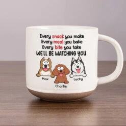 Pawsitively In Love With My Four-Legged Bestie - Dog & Cat Personalized Custom Printed Pottery Mug - Gift For Pet Owners, Pet Lovers