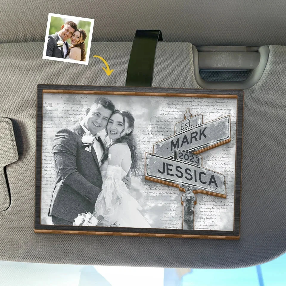 Custom Photo You Are My Heart, My Soul, My Everything - Couple Personalized Custom Car Visor Clip - Christmas Gift For Husband Wife, Anniversary 1 Custom Photo You Are My Heart, My Soul, My Everything - Couple Personalized Custom Car Visor Clip - Christmas Gift For Husband Wife, Anniversary