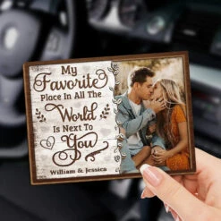 Custom Photo My Favorite Place To Be Is By Your Side - Couple Personalized Custom Car Visor Clip - Christmas Gift For Husband Wife, Anniversary 6 Custom Photo My Favorite Place To Be Is By Your Side - Couple Personalized Custom Car Visor Clip - Christmas Gift For Husband Wife, Anniversary -Pawfect House Store 6728787ebcfaa