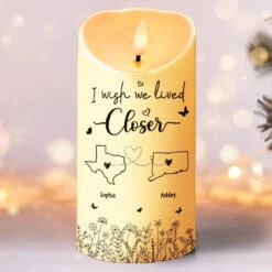 Light It And Bring Some Sunshine To Your Day - Bestie Personalized Custom LED Candle - Christmas Gift For Best Friends, BFF, Sisters
