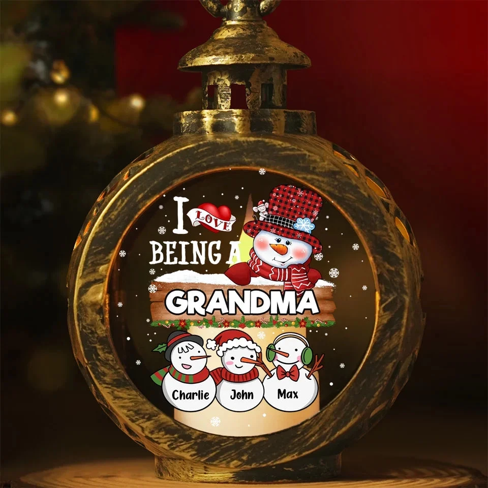 I Love Being A Grandma - Family Personalized Custom Candlelight Lantern Ornament - Christmas Gift For Mom, Grandma 1 I Love Being A Grandma - Family Personalized Custom Candlelight Lantern Ornament - Christmas Gift For Mom, Grandma