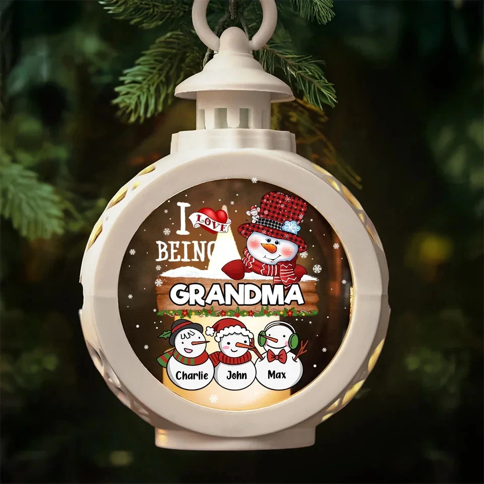 I Love Being A Grandma - Family Personalized Custom Candlelight Lantern Ornament - Christmas Gift For Mom, Grandma 3 I Love Being A Grandma - Family Personalized Custom Candlelight Lantern Ornament - Christmas Gift For Mom, Grandma - Image 3