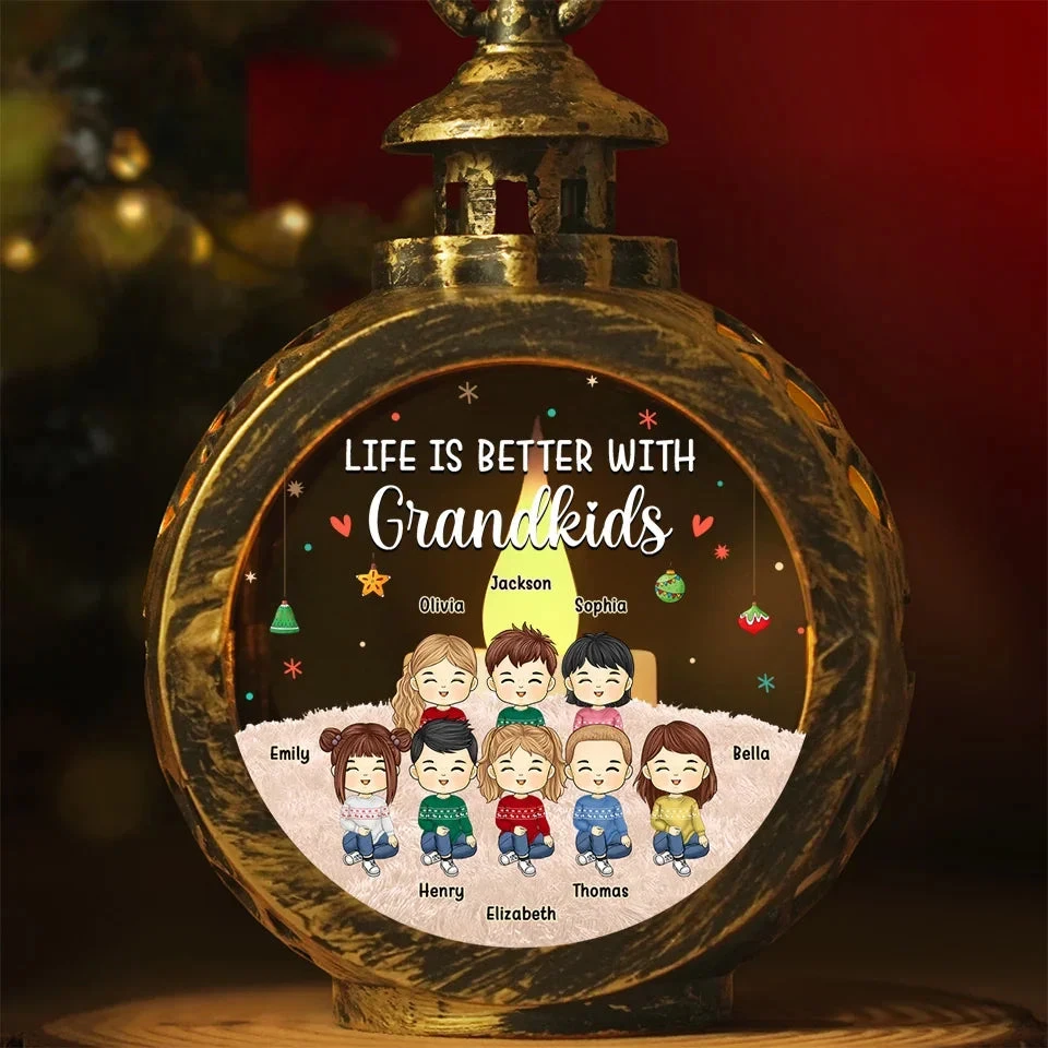 Christmas Keeps Us All Sticking Together - Family Personalized Custom Candlelight Lantern Ornament - Christmas Gift For Grandma, Grandpa, Grandkid 1 Christmas Keeps Us All Sticking Together - Family Personalized Custom Candlelight Lantern Ornament - Christmas Gift For Grandma, Grandpa, Grandkid
