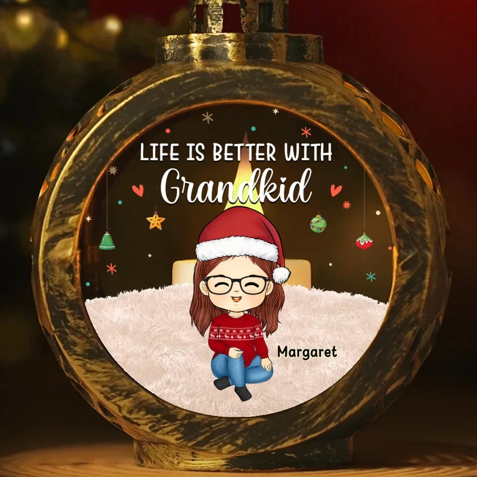 Christmas Keeps Us All Sticking Together - Family Personalized Custom Candlelight Lantern Ornament - Christmas Gift For Grandma, Grandpa, Grandkid 2 Christmas Keeps Us All Sticking Together - Family Personalized Custom Candlelight Lantern Ornament - Christmas Gift For Grandma, Grandpa, Grandkid - Image 2