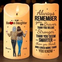 I Love You More Than You Know - Family Personalized Custom LED Candle - Christmas Gift For Mom, Daughter
