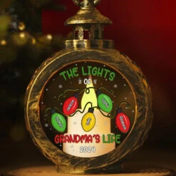 A Grandmother Is A Safe Haven For A Child - Family Personalized Custom Candlelight Lantern Ornament - Christmas Gift For Grandma