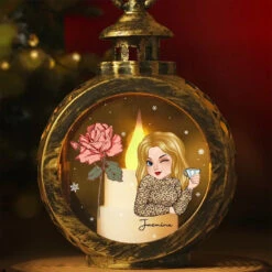 Bloom Like A Flower - Family Personalized Custom Candlelight Lantern Ornament - Christmas Gift For Family Members