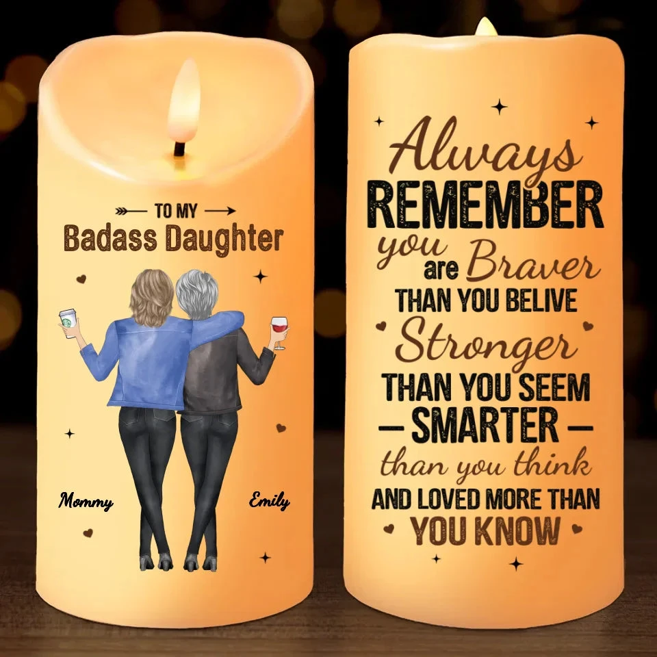 I Love You More Than You Know - Family Personalized Custom LED Candle - Christmas Gift For Mom, Daughter 2 I Love You More Than You Know - Family Personalized Custom LED Candle - Christmas Gift For Mom, Daughter - Image 2