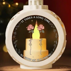 Good Friends Are Flowers That Never Fade - Bestie Candlelight Lantern Ornament - Christmas Gift For Best Friends, BFF, Sisters -Pawfect House Store 6729fe8a2fbc0