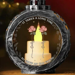 Good Friends Are Flowers That Never Fade - Bestie Candlelight Lantern Ornament - Christmas Gift For Best Friends, BFF, Sisters -Pawfect House Store 6729fe8b3eea4