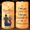 I’d Choose You, In A Hundred Lifetimes - Couple Personalized Custom LED Candle - Christmas Gift For Husband Wife, Anniversary