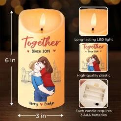 I Love You, You Are My Heart - Couple Personalized Custom LED Candle - Christmas Gift For Husband Wife, Anniversary 7 I Love You, You Are My Heart - Couple Personalized Custom LED Candle - Christmas Gift For Husband Wife, Anniversary -Pawfect House Store 672af5c7846fc