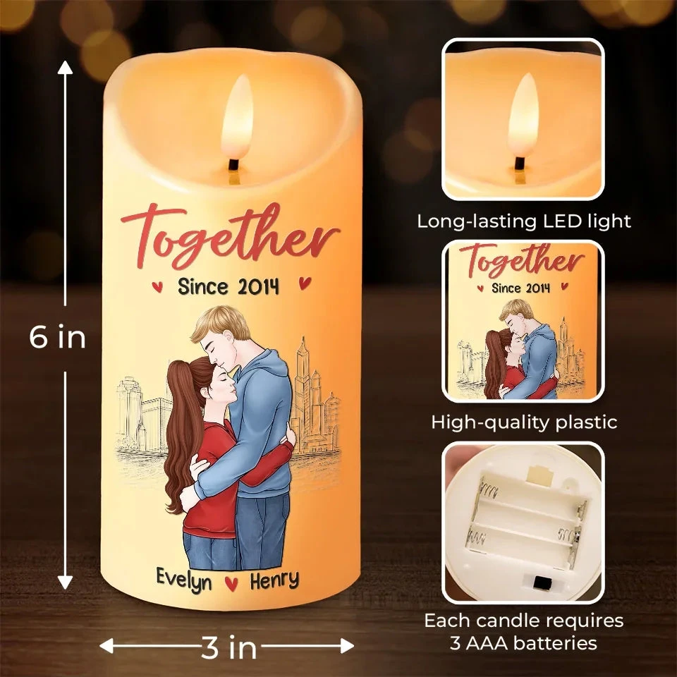 I Need You Because I Love You - Couple Personalized Custom LED Candle - Christmas Gift For Husband Wife, Anniversary 4 I Need You Because I Love You - Couple Personalized Custom LED Candle - Christmas Gift For Husband Wife, Anniversary - Image 4