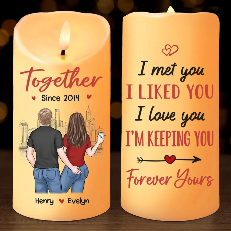 I’d Choose You, In A Hundred Lifetimes - Couple Personalized Custom LED Candle - Christmas Gift For Husband Wife, Anniversary 2 I’d Choose You, In A Hundred Lifetimes - Couple Personalized Custom LED Candle - Christmas Gift For Husband Wife, Anniversary - Image 2