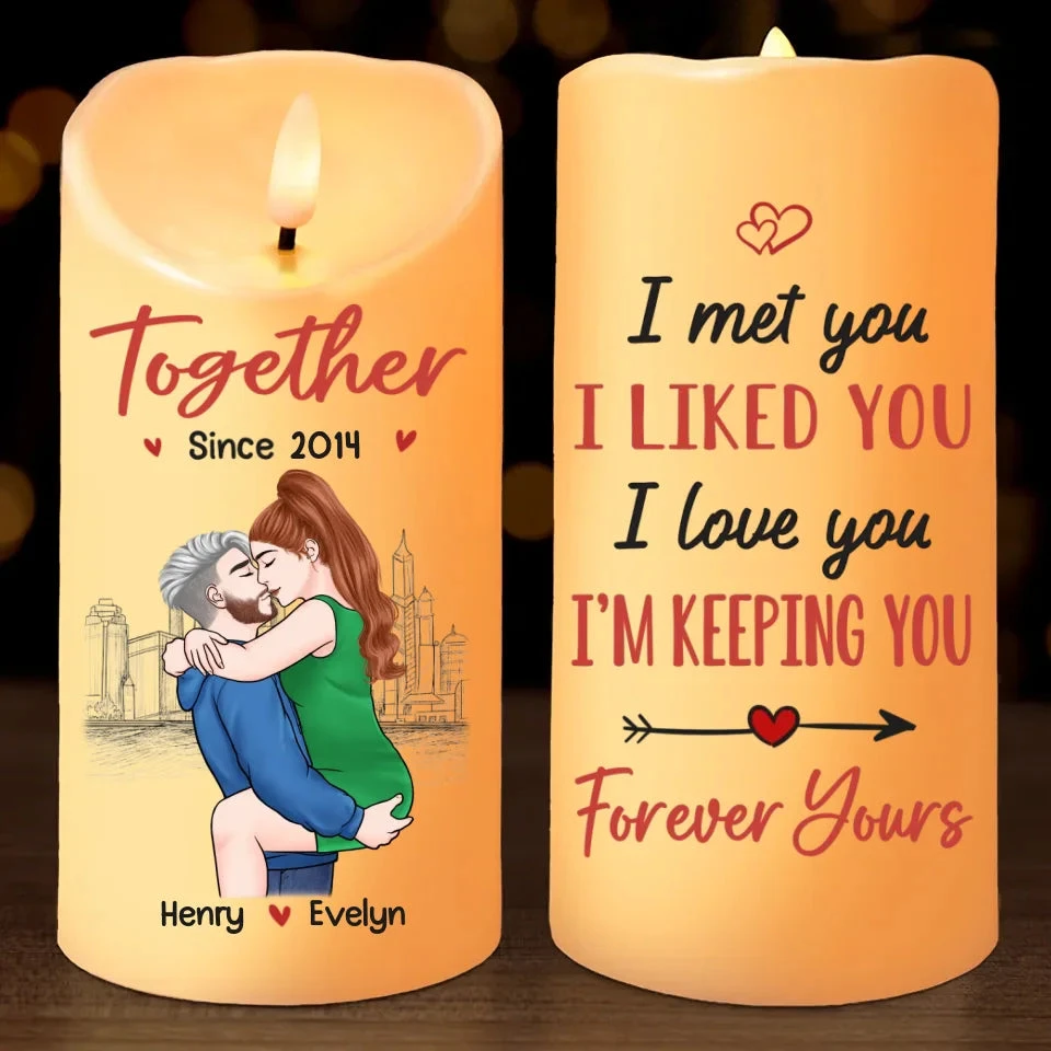 I Love You, You Are My Heart - Couple Personalized Custom LED Candle - Christmas Gift For Husband Wife, Anniversary 2 I Love You, You Are My Heart - Couple Personalized Custom LED Candle - Christmas Gift For Husband Wife, Anniversary - Image 2