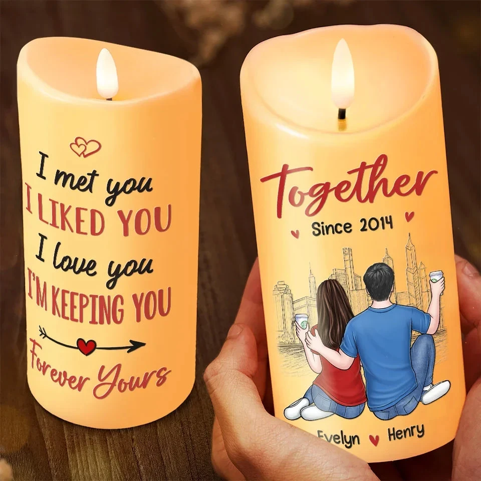 All I Want For Christmas Is You - Couple Personalized Custom LED Candle - Christmas Gift For Husband Wife, Anniversary 3 All I Want For Christmas Is You - Couple Personalized Custom LED Candle - Christmas Gift For Husband Wife, Anniversary - Image 3