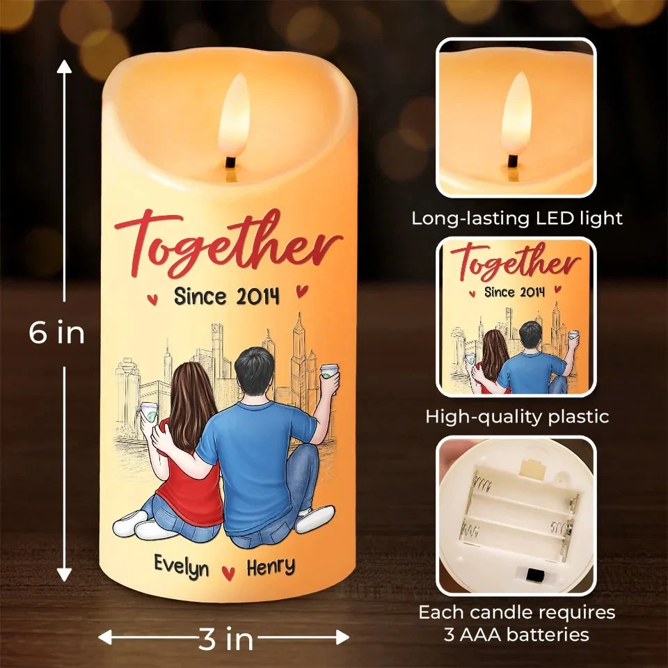 All I Want For Christmas Is You - Couple Personalized Custom LED Candle - Christmas Gift For Husband Wife, Anniversary 4 All I Want For Christmas Is You - Couple Personalized Custom LED Candle - Christmas Gift For Husband Wife, Anniversary - Image 4