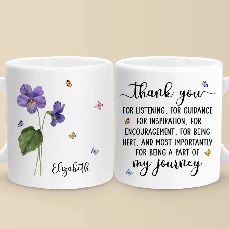 Thank You From The Bottom Of My Heart - Bestie Personalized Custom Mug - Christmas Gift For Best Friends, BFF, Sisters 2 Thank You From The Bottom Of My Heart - Bestie Personalized Custom Mug - Christmas Gift For Best Friends, BFF, Sisters - Image 2