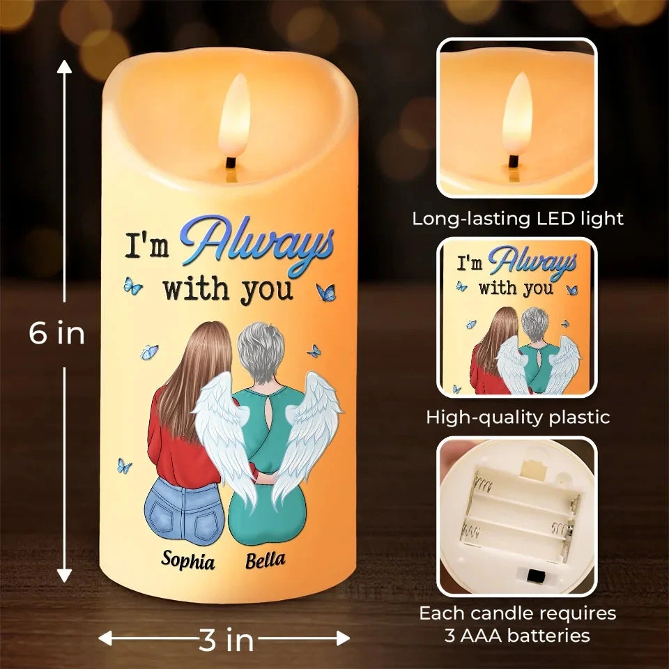 Though Someone We Love Is In Heaven, Their Spirit Fills Our Home With Love - Memorial Personalized Custom LED Candle - Sympathy Gift, Christmas Gift For Family Members 4 Though Someone We Love Is In Heaven, Their Spirit Fills Our Home With Love - Memorial Personalized Custom LED Candle - Sympathy Gift, Christmas Gift For Family Members - Image 4