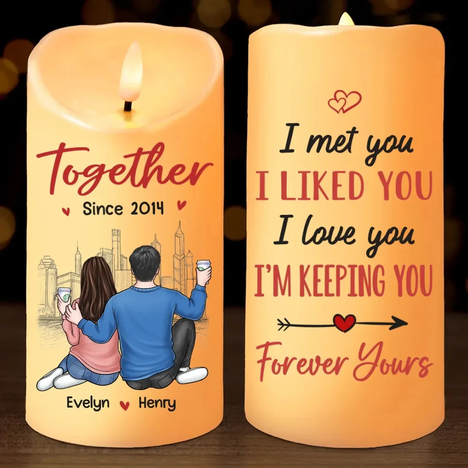 All I Want For Christmas Is You - Couple Personalized Custom LED Candle - Christmas Gift For Husband Wife, Anniversary 2 All I Want For Christmas Is You - Couple Personalized Custom LED Candle - Christmas Gift For Husband Wife, Anniversary - Image 2