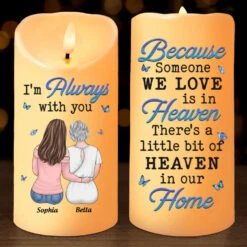 Though Someone We Love Is In Heaven, Their Spirit Fills Our Home With Love - Memorial Personalized Custom LED Candle - Sympathy Gift, Christmas Gift For Family Members 5 Though Someone We Love Is In Heaven, Their Spirit Fills Our Home With Love - Memorial Personalized Custom LED Candle - Sympathy Gift, Christmas Gift For Family Members -Pawfect House Store 672b3a46de585
