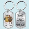 I Hope We're Friends Until We Die - Bestie Personalized Custom Keychain - Gift For Best Friends, BFF, Sisters