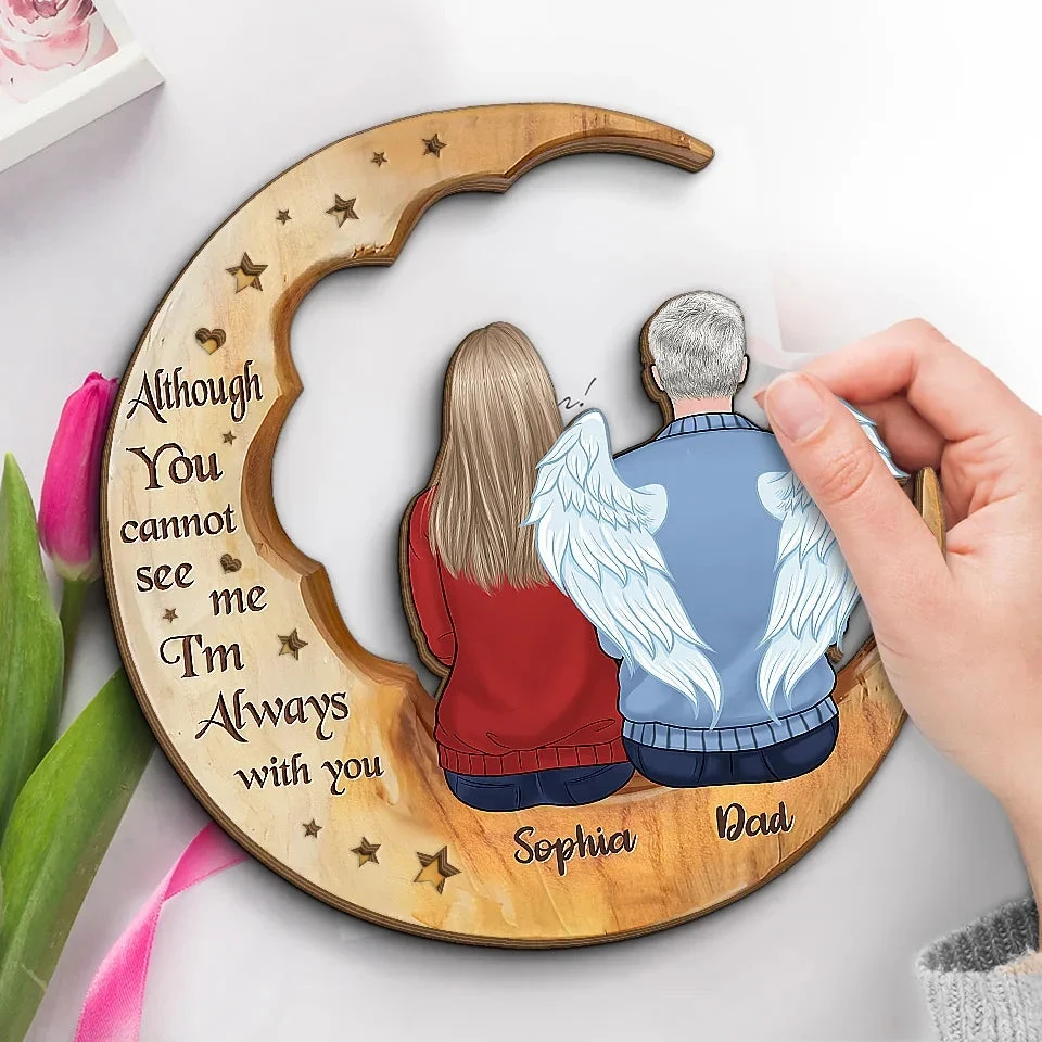 Not A Day Goes By That You're Not Missed - Memorial Personalized Custom 2-Layered Wooden Plaque With Stand - Sympathy Gift, Christmas Gift For Family Members 3 Not A Day Goes By That You're Not Missed - Memorial Personalized Custom 2-Layered Wooden Plaque With Stand - Sympathy Gift, Christmas Gift For Family Members - Image 3