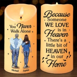 Life Changes, But Memories Remain - Memorial Personalized Custom LED Candle - Sympathy Gift, Christmas Gift For Family Members