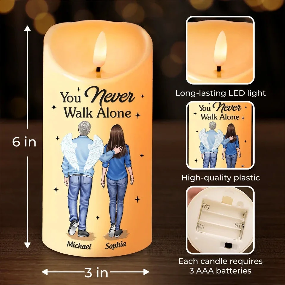 Life Changes, But Memories Remain - Memorial Personalized Custom LED Candle - Sympathy Gift, Christmas Gift For Family Members 4 Life Changes, But Memories Remain - Memorial Personalized Custom LED Candle - Sympathy Gift, Christmas Gift For Family Members - Image 4