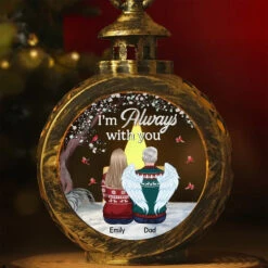 Your Life Was A Blessing, Love You Forever - Memorial Personalized Custom Candlelight Lantern Ornament - Sympathy Gift, Christmas Gift For Family Members