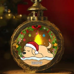 My Pet Is On The Nice List - Dog & Cat Personalized Custom Candlelight Lantern Ornament - Christmas Gift For Pet Owners, Pet Lovers