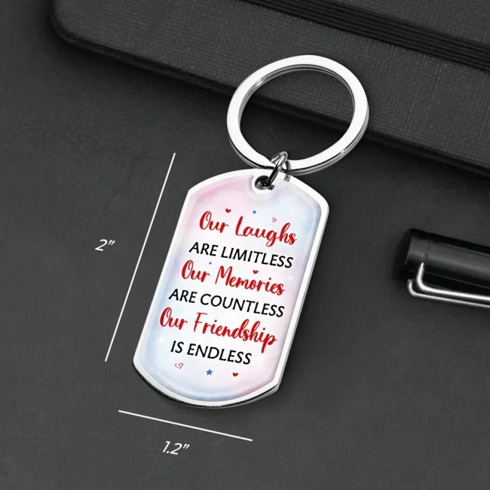 Our Friendship Is Endless - Bestie Personalized Custom Keychain - Gift For Best Friends, BFF, Sisters 5 Our Friendship Is Endless - Bestie Personalized Custom Keychain - Gift For Best Friends, BFF, Sisters - Image 5
