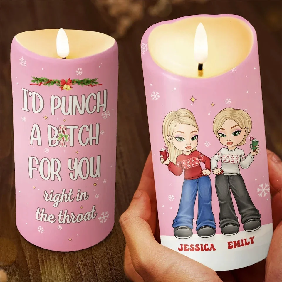 Friendship Without End - Bestie Personalized Custom LED Candle - Christmas Gift For Best Friends, BFF, Sisters 3 Friendship Without End - Bestie Personalized Custom LED Candle - Christmas Gift For Best Friends, BFF, Sisters - Image 3