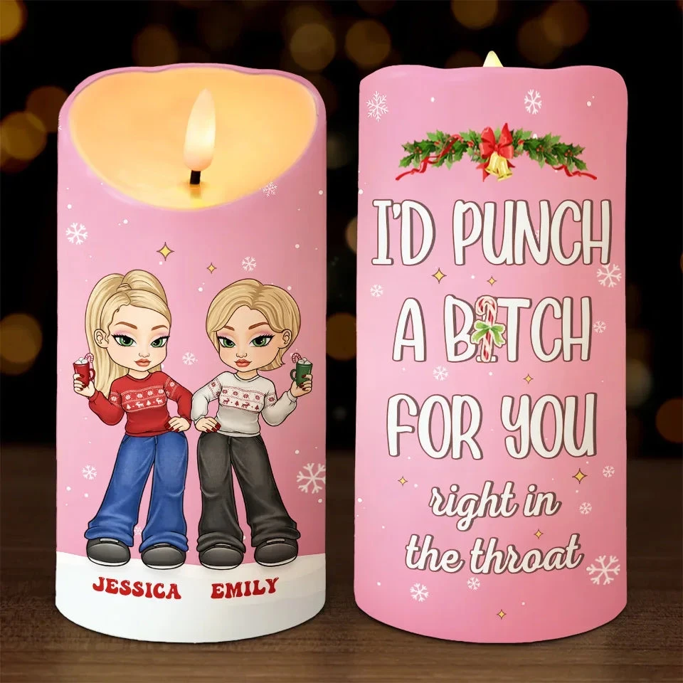 Friendship Without End - Bestie Personalized Custom LED Candle - Christmas Gift For Best Friends, BFF, Sisters 1 Friendship Without End - Bestie Personalized Custom LED Candle - Christmas Gift For Best Friends, BFF, Sisters