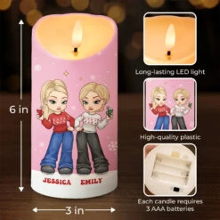Friendship Without End - Bestie Personalized Custom LED Candle - Christmas Gift For Best Friends, BFF, Sisters 7 Friendship Without End - Bestie Personalized Custom LED Candle - Christmas Gift For Best Friends, BFF, Sisters -Pawfect House Store 672cdc7d5b32c